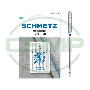 SCHMETZ TOPSTITCH SIZE 100 PACK OF 5 CARDED