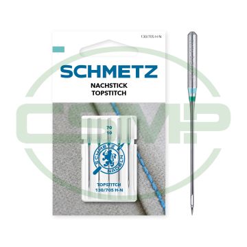 SCHMETZ TOPSTITCH SIZE 70 PACK OF 5 CARDED