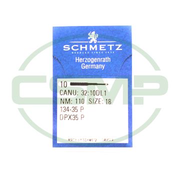 134-35P SIZE 110 PACK OF 10 NEEDLES SCHMETZ