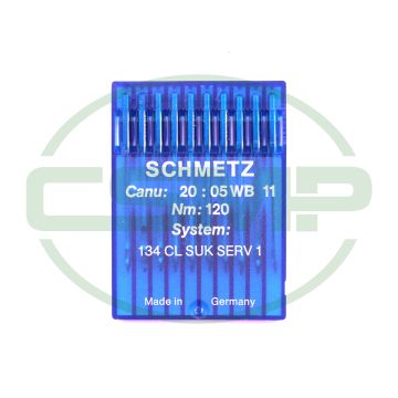 134CL SUK SERV1 SIZE 120 PACK OF 10 NEEDLES SCHMETZ DISCONTINUED