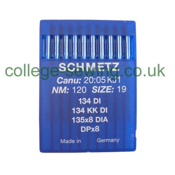 134DI SIZE 120 PACK OF 10 NEEDLES SCHMETZ