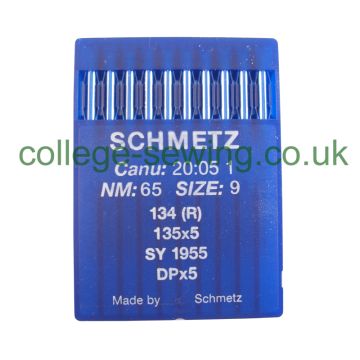 134R SIZE 65 PACK OF 10 NEEDLES SCHMETZ