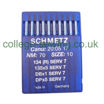 134SERV7 SIZE 70 PACK OF 10 NEEDLES SCHMETZ