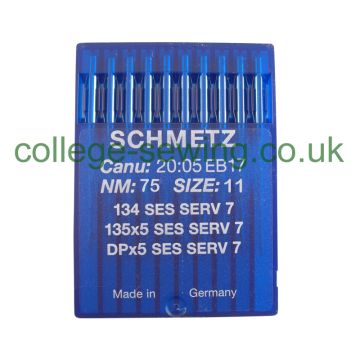 134SES SERV7 SIZE 75 PACK OF 10 NEEDLES SCHMETZ