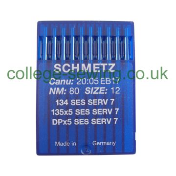 134SES SERV7 SIZE 80 PACK OF 10 NEEDLES SCHMETZ