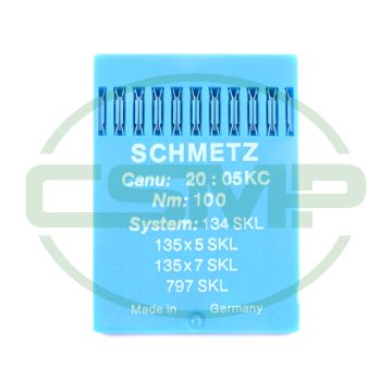 134 SKL SIZE 100 PACK OF 10 NEEDLES SCHMETZ