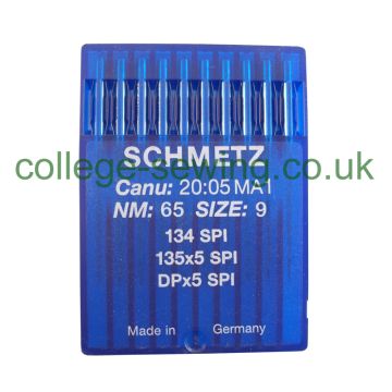 134 SPI SIZE 65 PACK OF 10 NEEDLES SCHMETZ