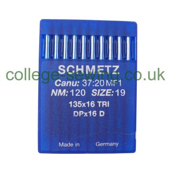 135X16TRI SIZE 120 PACK OF 10 NEEDLES SCHMETZ