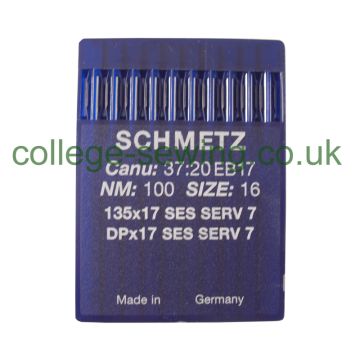 135X17 SES SERV7 SIZE 100 PACK OF 10 NEEDLES SCHMETZ