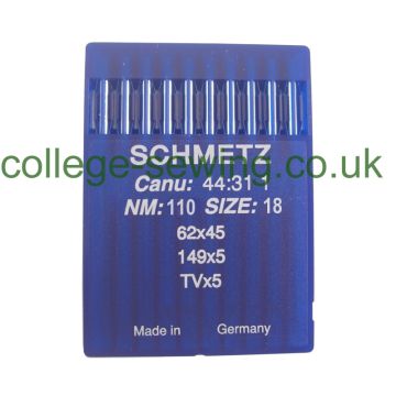 149X5 SIZE 110 PACK OF 10 NEEDLES SCHMETZ