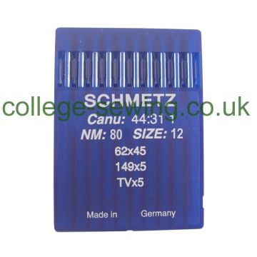 149X5 SIZE 80 PACK OF 10 NEEDLES SCHMETZ