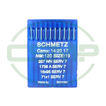 16X95SERV7 SIZE 120 PACK OF 10 NEEDLES SCHMETZ