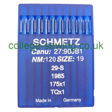 175X1 SIZE 120 PACK OF 10 NEEDLES SCHMETZ