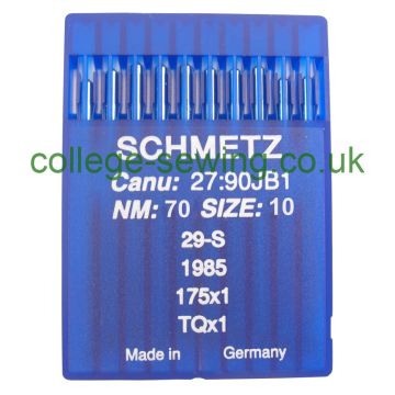 175X1 SIZE 70 PACK OF 10 NEEDLES SCHMETZ