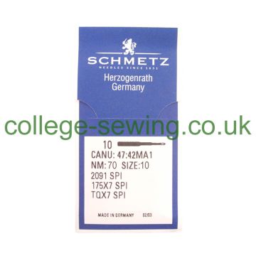 175X7SPI SIZE 70 PACK OF 10 NEEDLES SCHMETZ