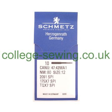 175X7SPI SIZE 80 PACK OF 10 NEEDLES SCHMETZ