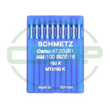 190K SIZE 100 PACK OF 10 NEEDLES SCHMETZ