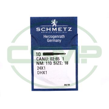 24X1 SIZE 110 PACK OF 10 NEEDLES SCHMETZ