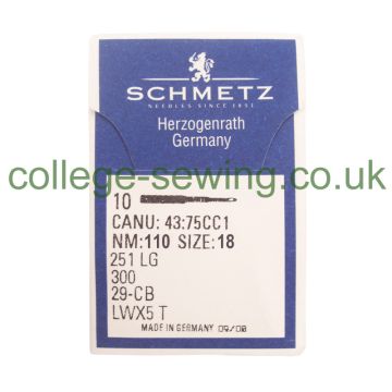 251LG SIZE 110 PACK OF 10 NEEDLES SCHMETZ