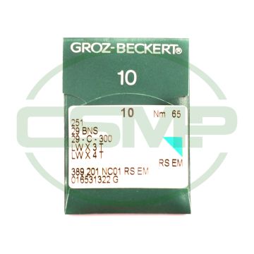 251 SIZE 65 PACK OF 10 NEEDLES GROZ BECKERT