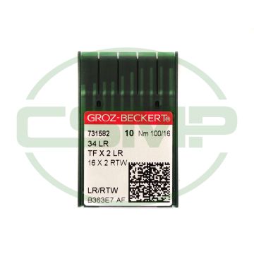 34LR SIZE 100 PACK OF 10 NEEDLES GROZ BECKERT