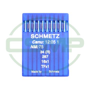 34R SIZE 75 PACK OF 10 NEEDLES SCHMETZ