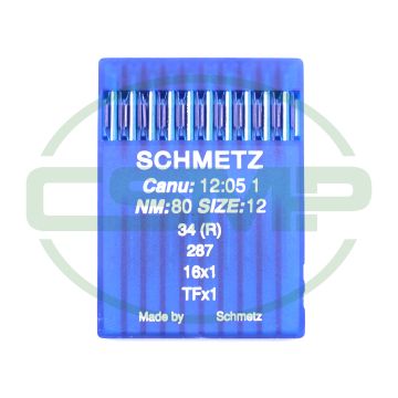 34R SIZE 80 PACK OF 10 NEEDLES SCHMETZ