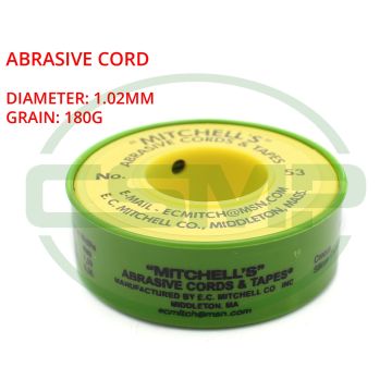 53 MITCHELLS ABRASIVE CORD 1.02mm 180g