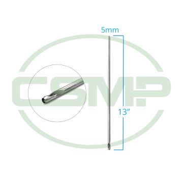 5MM HOLLOW SPIRAL CLOTH DRILL 13"