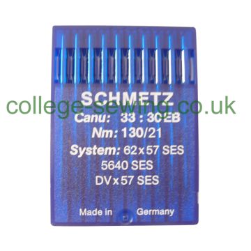 62X57 SES SIZE 130 PACK OF 10 NEEDLES SCHMETZ