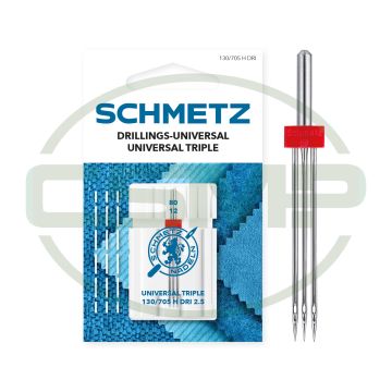 SCHMETZ TRIPLE SIZE 2.5MM SIZE 80 PACK OF 1 NEEDLE