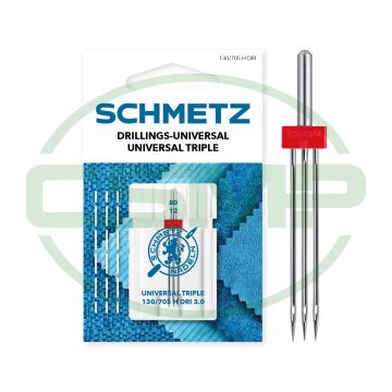 SCHMETZ TRIPLE SIZE 3MM SIZE 80 PACK OF 1 NEEDLE