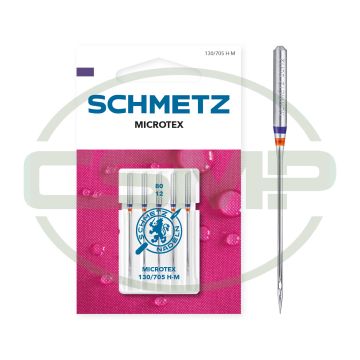 SCHMETZ MICROTEX SIZE 80 PACK OF 5 CARDED