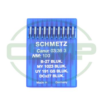 B27BLUK SIZE 100 PACK OF 10 NEEDLES SCHMETZ DISCONTINUED