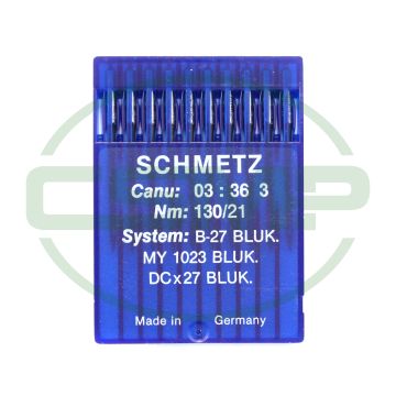 B27BLUK SIZE 130 PACK OF 10 NEEDLES SCHMETZ DISCONTINUED