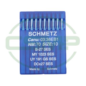 B27SES SIZE 70 PACK OF 10 NEEDLES SCHMETZ