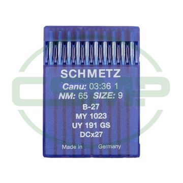 B27 SIZE 65 PACK OF 10 NEEDLES SCHMETZ