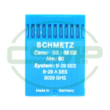 B29SES SIZE 80 PACK OF 10 NEEDLES SCHMETZ