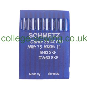 B63SKF SIZE 75 PACK OF 10 NEEDLES SCHMETZ