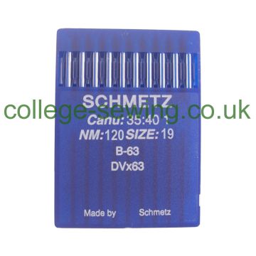 B63 SIZE 120 PACK OF 10 NEEDLES SCHMETZ