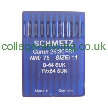 B64SUK SIZE 75 PACK OF 10 NEEDLES SCHMETZ