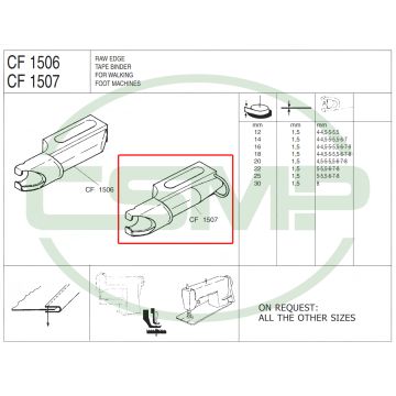 CF1507 16mm X 5.5mm SHELL BINDER