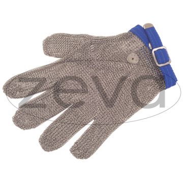 ZEVA 5 FINGER CHAINMAIL GLOVE BLUE LARGE