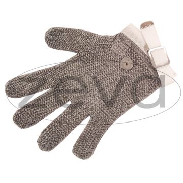 ZEVA 5 FINGER CHAINMAIL GLOVE WHITE SMALL