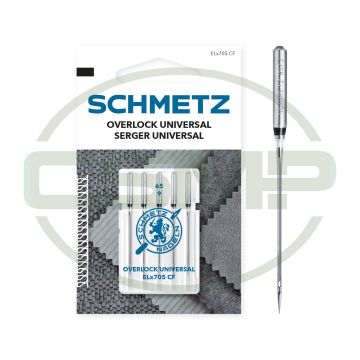 SCHMETZ DOUBLE SCARF SIZE 65 PACK OF 5 NEEDLES CARDED EL705CF