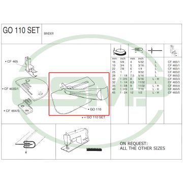 G0110X16L 16mm (L) BINDER - LIGHT