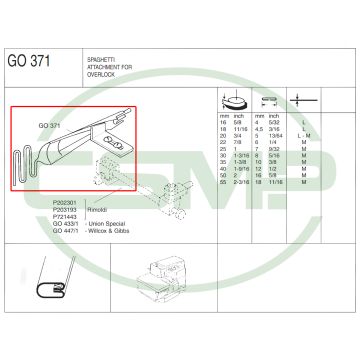 G0371 35mm-10mm SPAGHETTI ATTACHMENT - MEDIUM - CLEARANCE PRICE