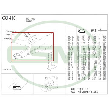 G0410 SPLIT TUBE FOLDER (22x5.5x1)mm - CLEARANCE PRICE