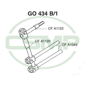 G0434B/1 BRACKET PFAFF (2 RODS) - CLEARANCE PRICE