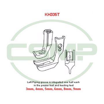 KH335TGX8MM PIPING FOOT SET PFAFF 1245